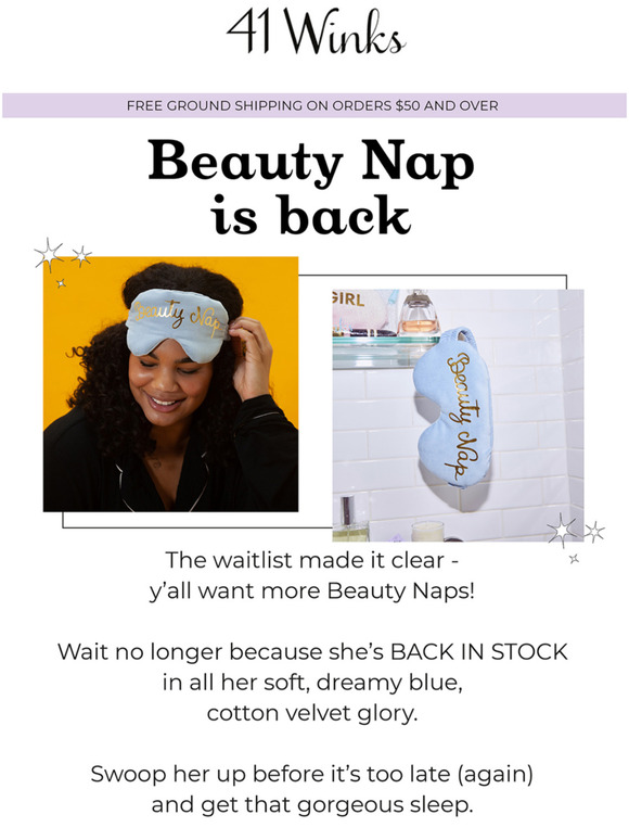 our most-wanted sleep mask is back
