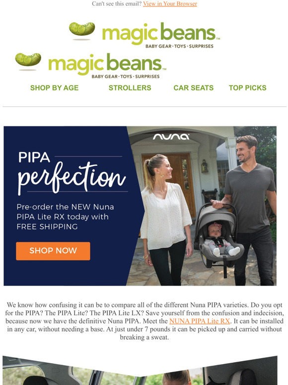 magic beans nuna pipa