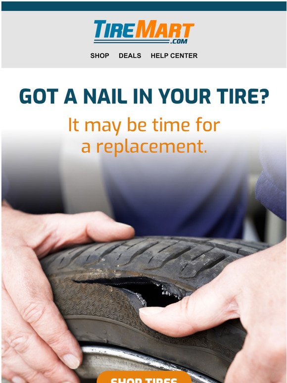 Can you drive with a nail in your tire?