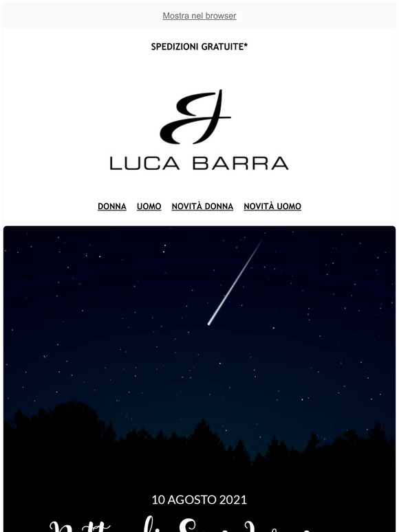 La notte di San Lorenzo  pi splendente con un gioiello Luca Barra
