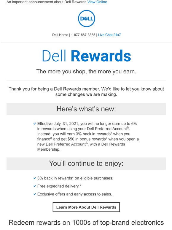 dell: Dell Rewards is changing. | Milled
