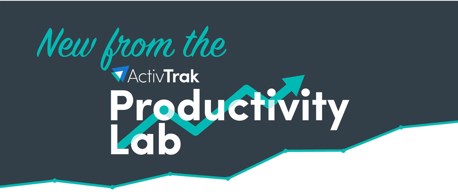 Image of the ActivTrak Productivity Lab logo with the text: New from the Productivity Lab" and an upward facing arrow