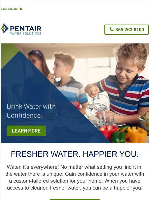 Trust Your Home's Water with Pentair