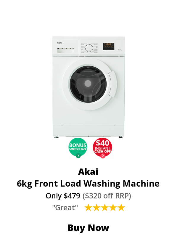 akai 6kg front load washing machine ak fl6