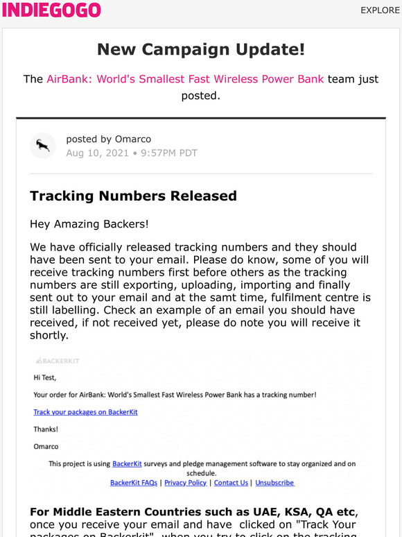 change email on backerkit