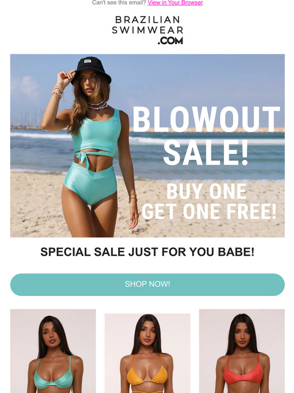 Blowout Sale! Buy one, get one FREE!