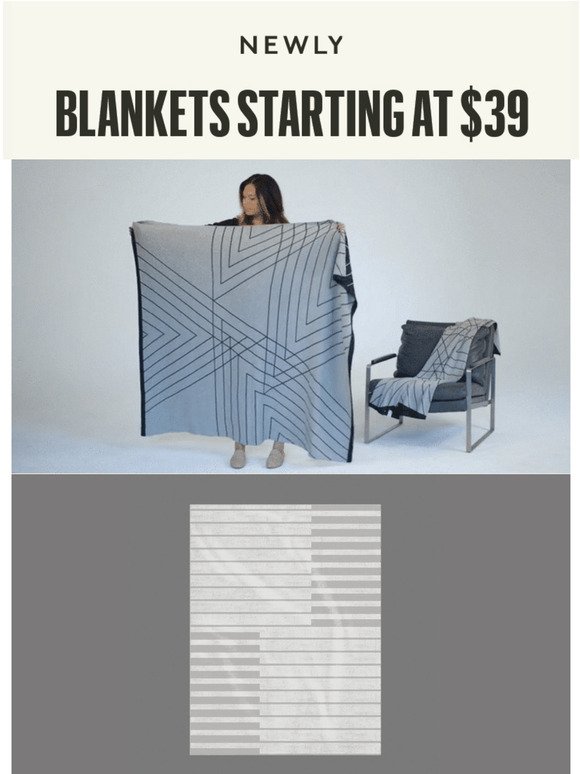 Last day for blankets starting at $39