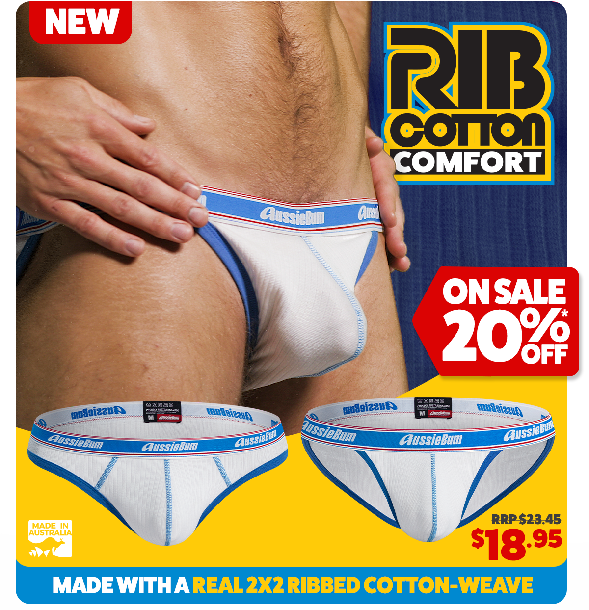 BodyTouch White Brief - Underwear range at aussieBum