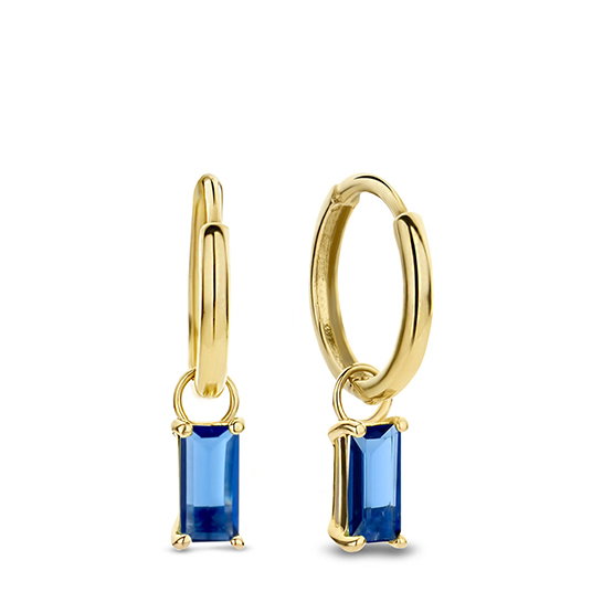  Isabel Bernard Baguette Cher 14 Karat Hoop Earrings Gold 