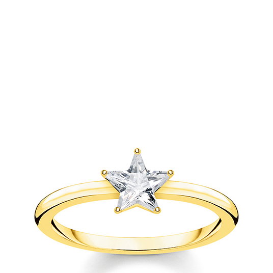 Thomas Sabo Ring Sparkling Star Gold 