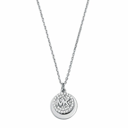 Michael Kors Women's Sterling Silver Pendant Necklace MKC1515AN Silver 