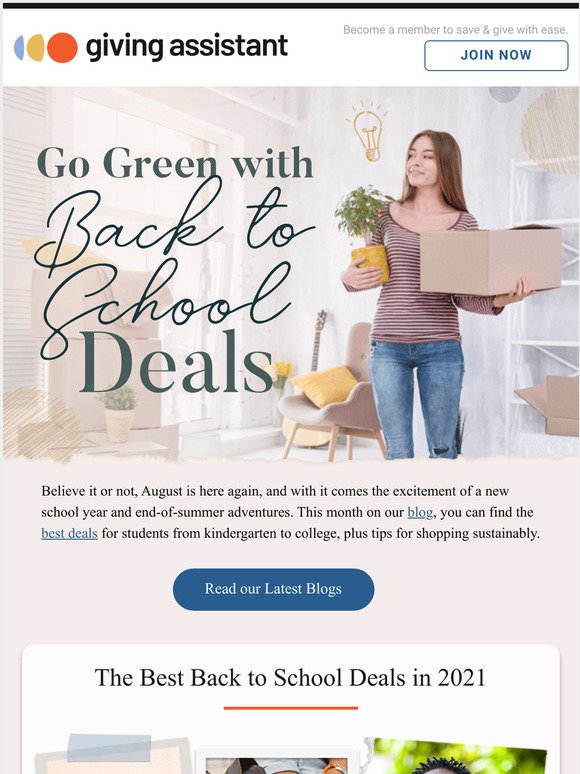 August: Back to School Meets Sustainability