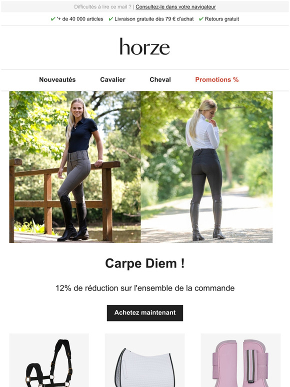 Carpe Diem ! 12% sur votre commande 