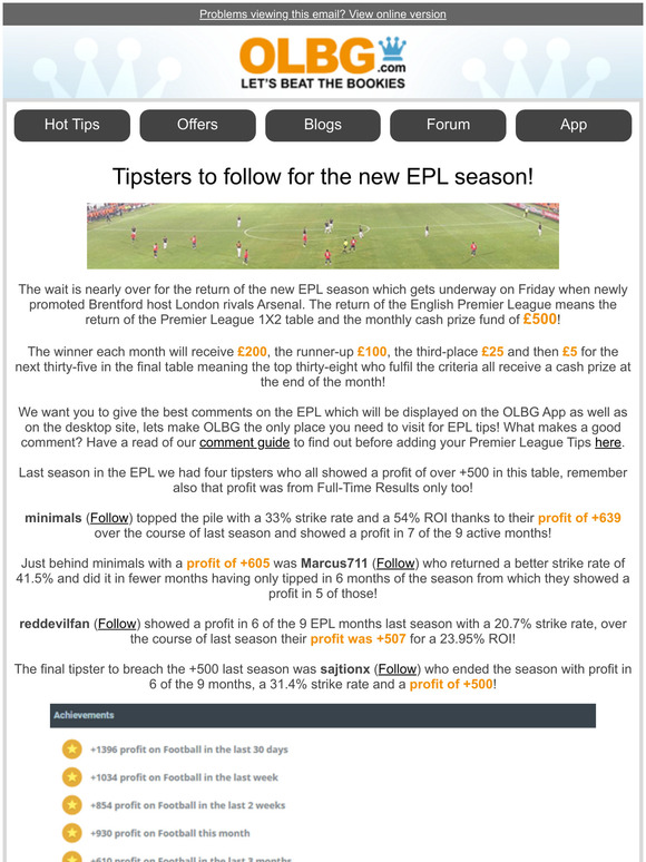 EPL Hot Tipsters!