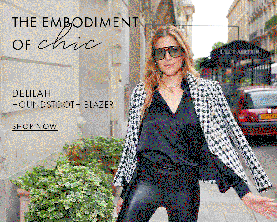 Delilah Houndstooth Blazer >> Shop Now