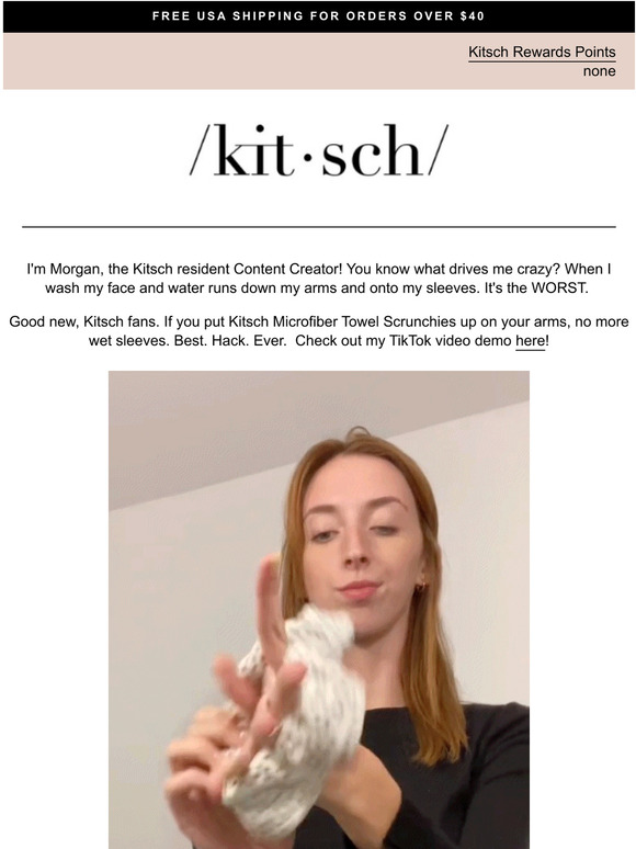 KITSCH Washing Your Face = Wet Sleeves? Milled