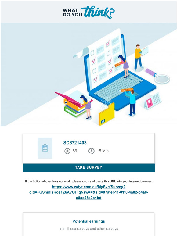 -We have a 86 points survey for you!  (on Desktop, Mobile & iPad)