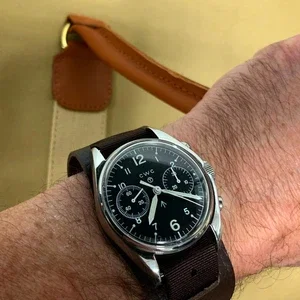 RAF -74 LEATHER / NYLON STRAP  18mm