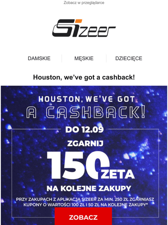 Kupuj w Sizeer i zgarniaj 150 zeta na kolejne zakupy!
