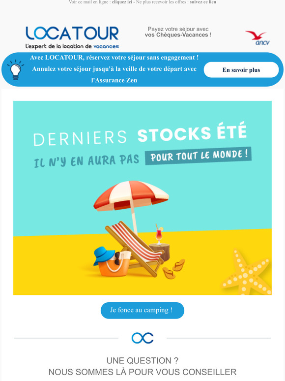 Dernire chance pour partir au camping