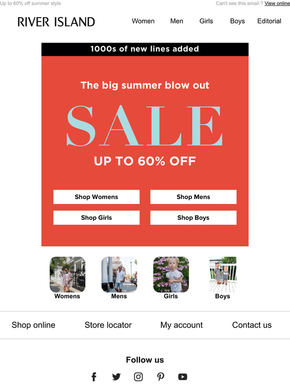 The BIG summer sale