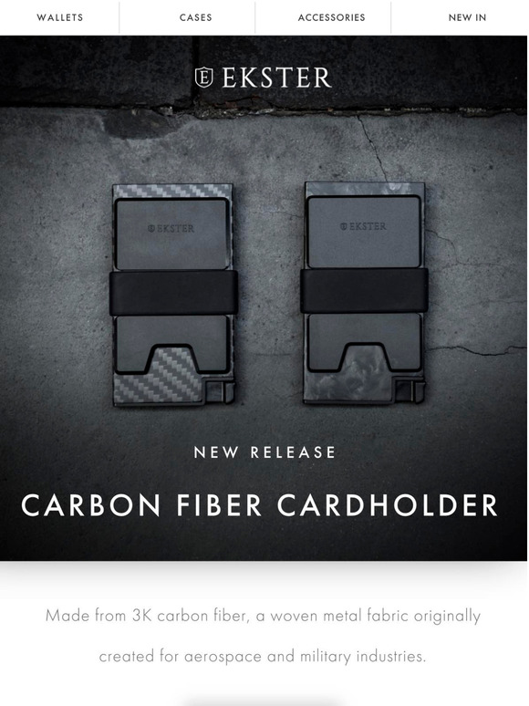 Ekster® NEW Carbon Fiber Cardholder Milled