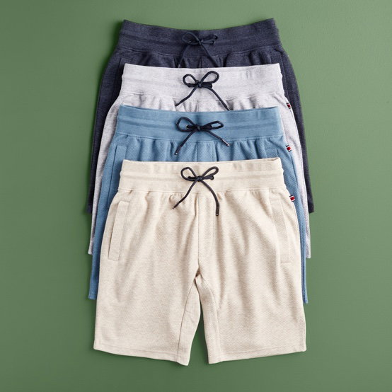 Comfort knit shorts Size: XS-2XL. $16ea.