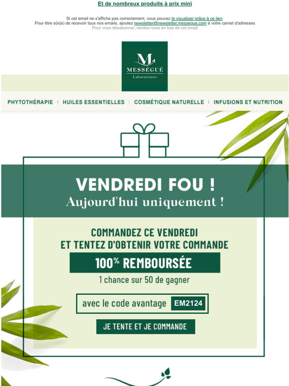 Votre commande rembourse : les vendredis fous sont de retour