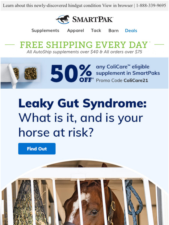 SmartPak Equine Could Your Horse Have Leaky Gut Syndrome? Milled
