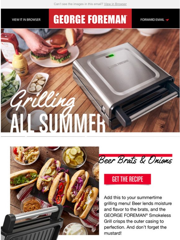 Youve Got To Try These Brats  Easy Indoor Grilling With GEORGE FOREMAN