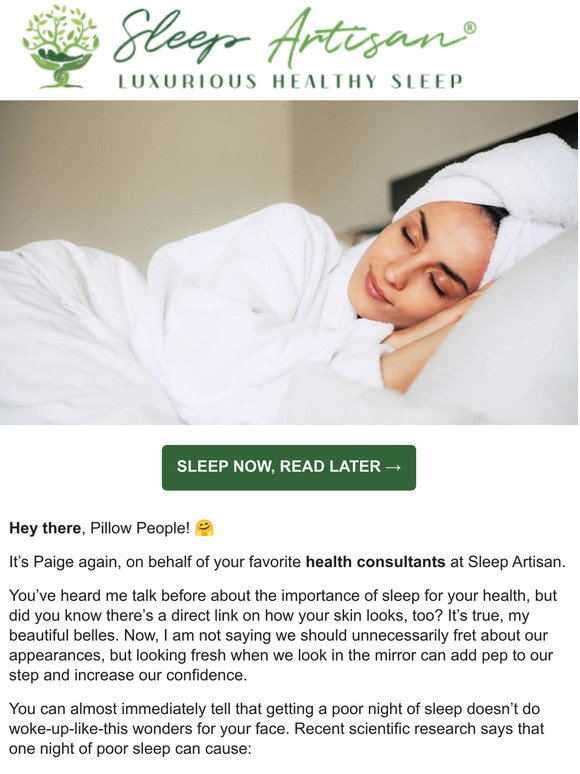 Better Sleep = Better Skin?!