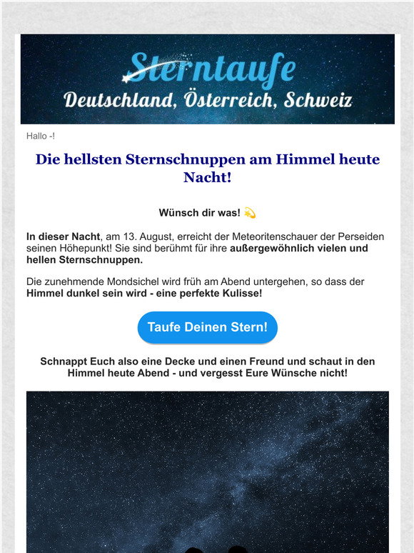 SterntaufeDeutschland: Sterntaufe-Deutschland - Taufen Sie einen Stern