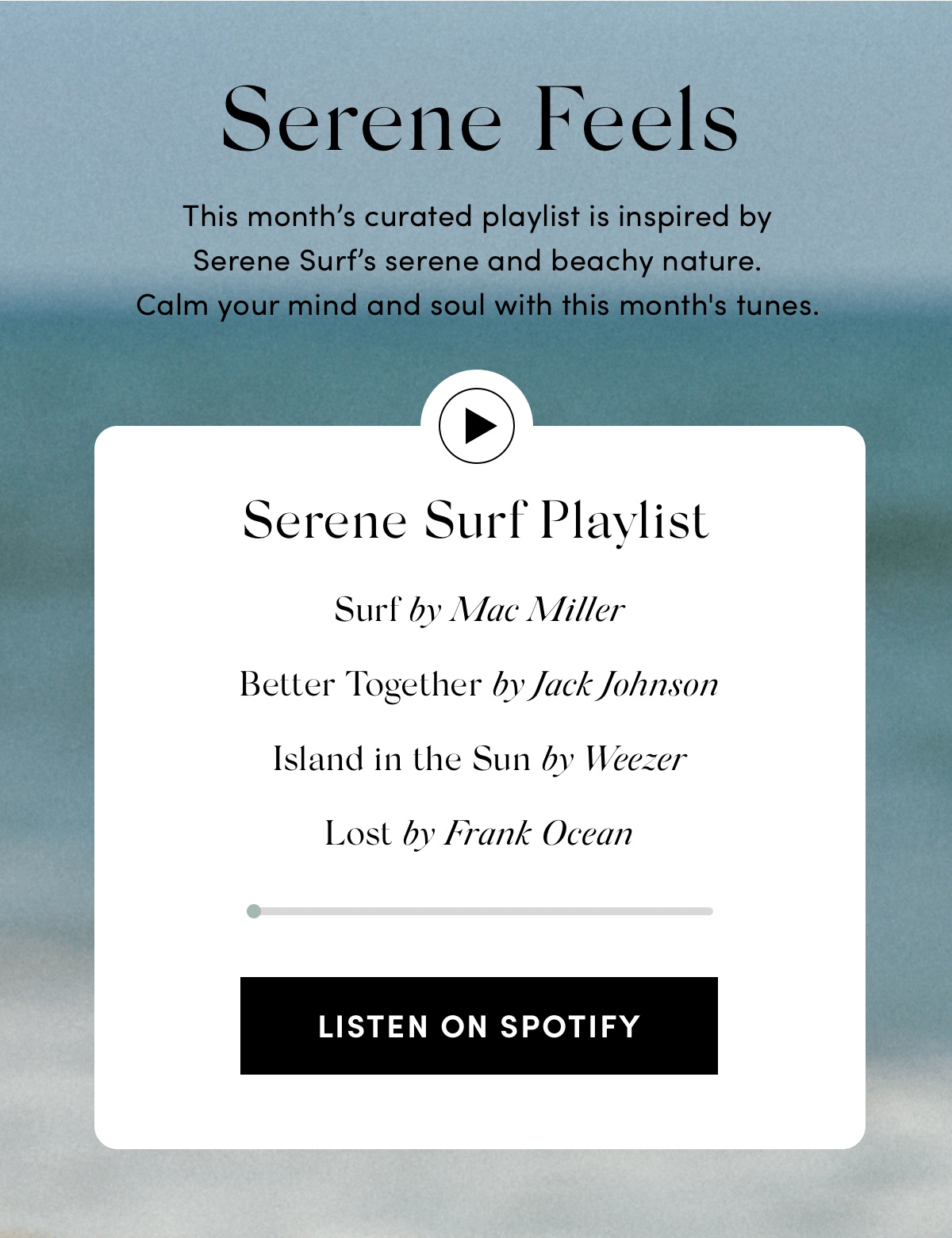 Skylar Body: Serene Surf's playlist is here! | Milled