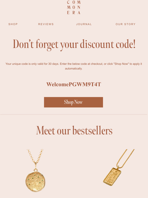Don't forget to use your discount code