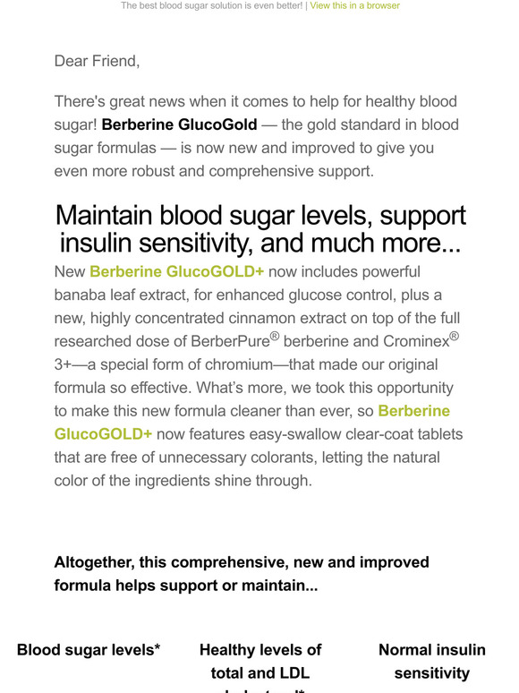 Healthy Directions Your Next Gen Blood Sugar Solution is HERE! Milled