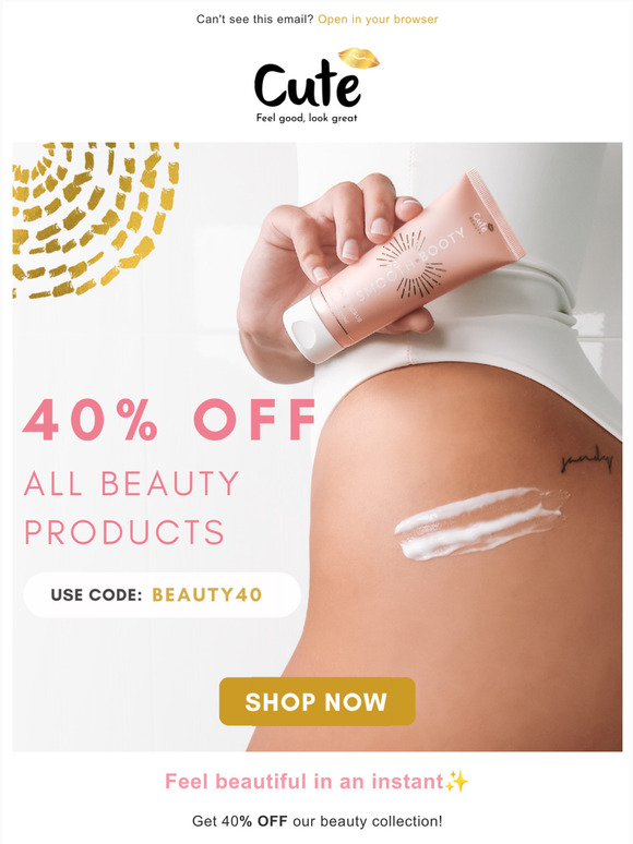 40% OFF our Beauty Collection