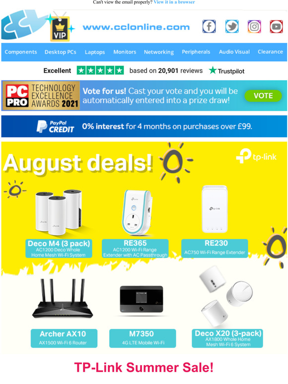 CCL Computers: TP-Link August Sale, GIGABYTE AORUS Offers ...