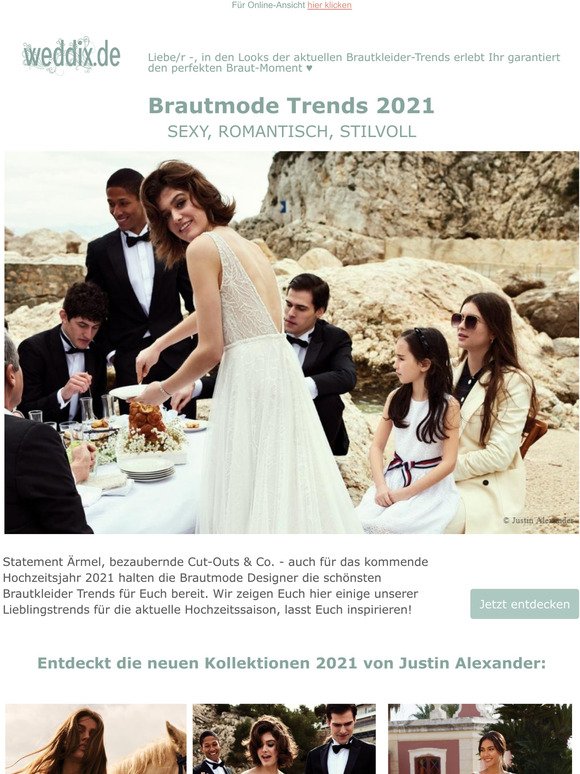 Hochzeitsplanung: Die neuen Brautkleider Kollektionen 2021