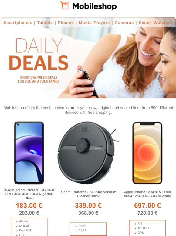 Redmi Note 9T 5G Roborock S6 Pure iPhone 12 Mini 5G