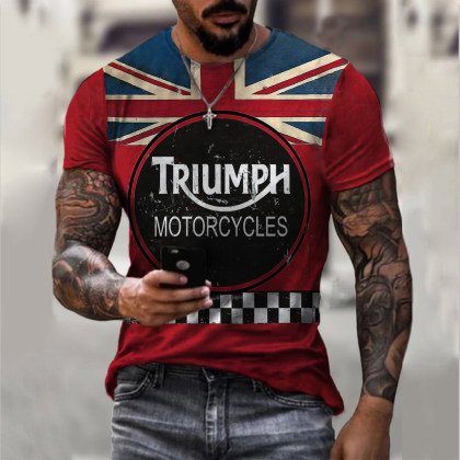 Triumph Motorcycle Tin Logo T-shirt