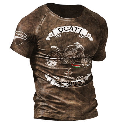 Ducati Motorcycle Printed Outdoor T-Shirt