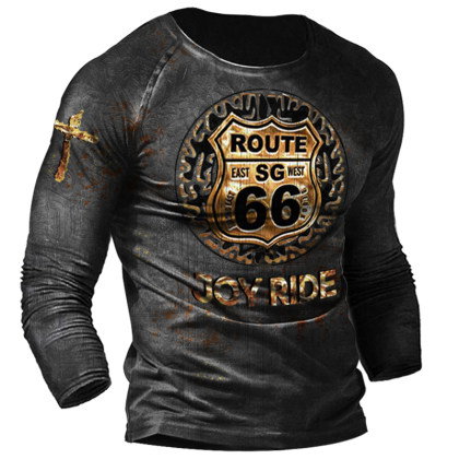 Men's Route 66 Vintage Print Outdoor T-Shirt