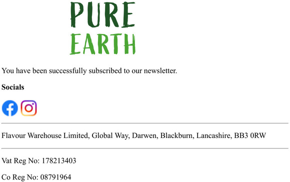 Newsletter subscription success