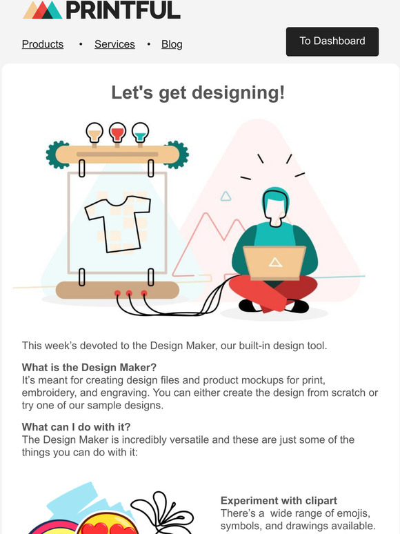 Create designs and product mockups