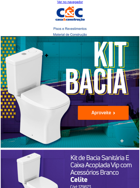 Seleo especial - KIT BACIA com caixa acoplada