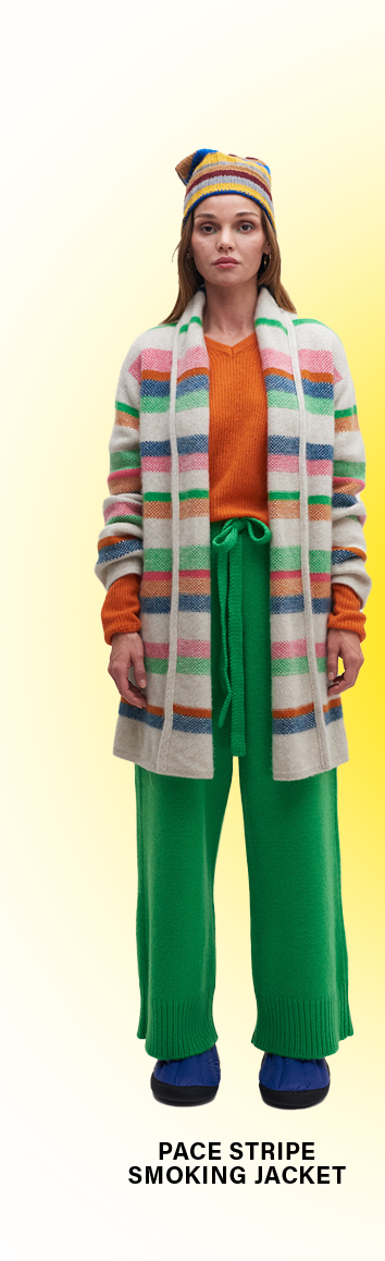 Pace Stripe Smoking Jacket