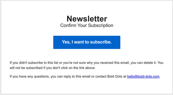 Confirm Your Subscription