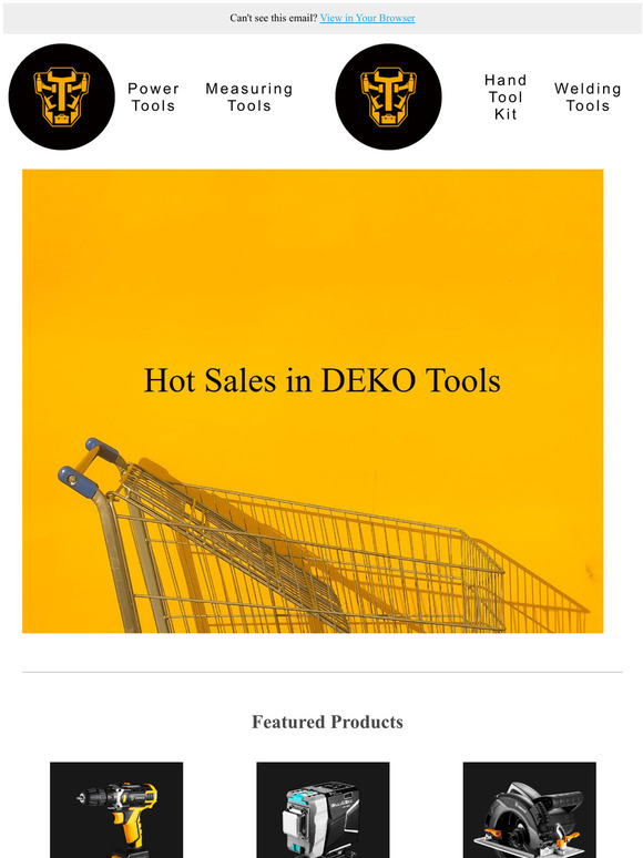 Email #4 Hot sales in DEKO
