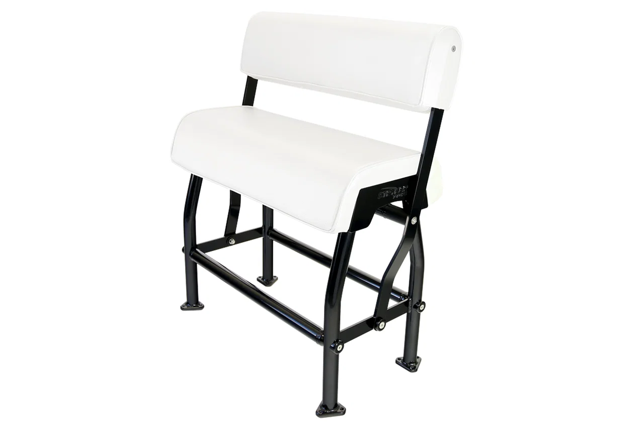 swingback leaning post black