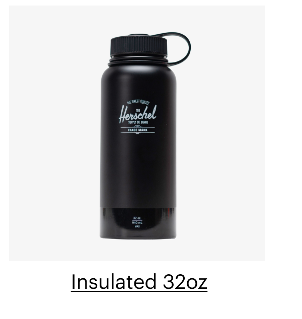 Herschel Supply Co. Introducing Water Bottles Milled